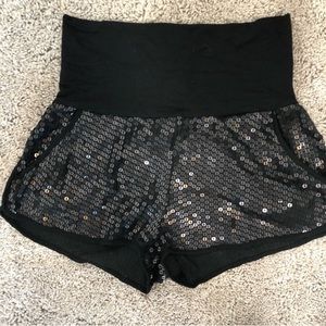 NWT BCBG high waisted booty shorts hot pant sequin